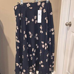 Ann Taylor Flowy Midi Skirt